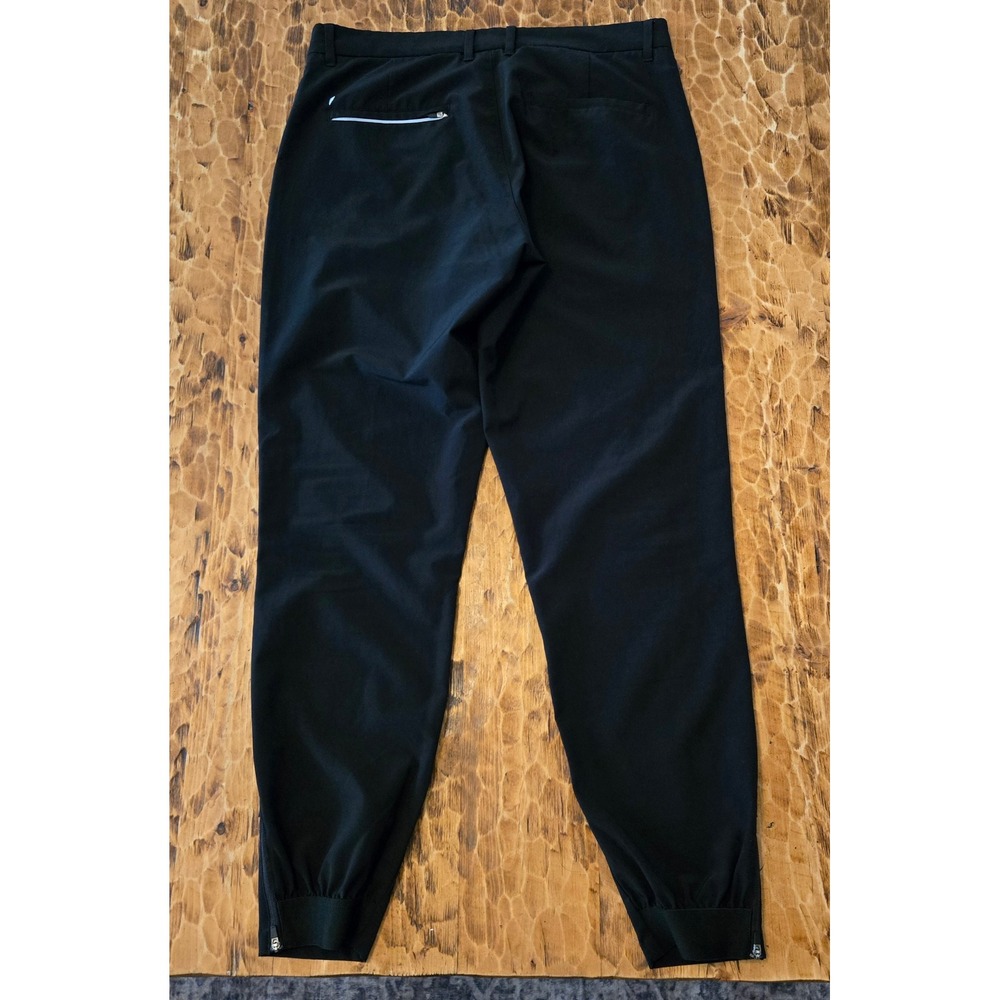 Primo Golf Joggers Mens Black Performance Tapered Ankle Zip Pants - Picture 2 of 6